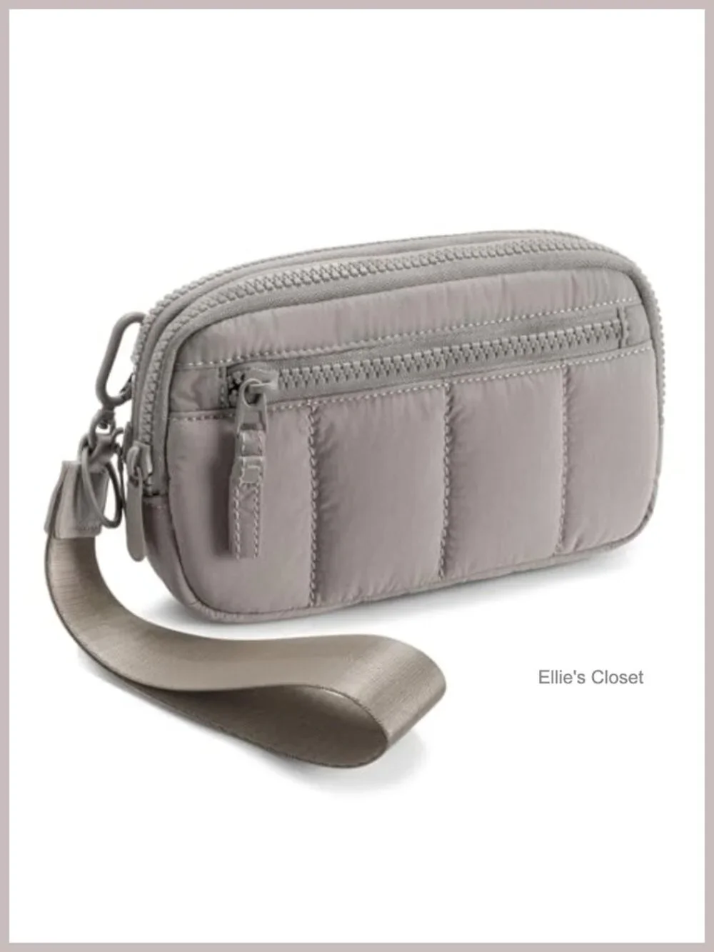 Puffy Crossbody Purse for Women RFID Blocking Wristlet Wallet Nylon